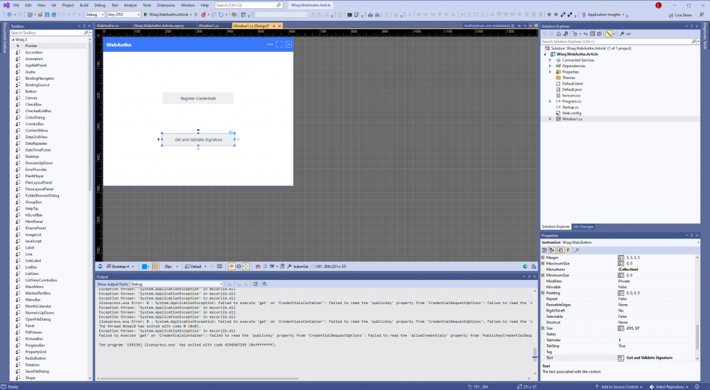 Wisej.NET Designer – Workflow Page
