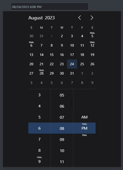 datetimepickerwindows