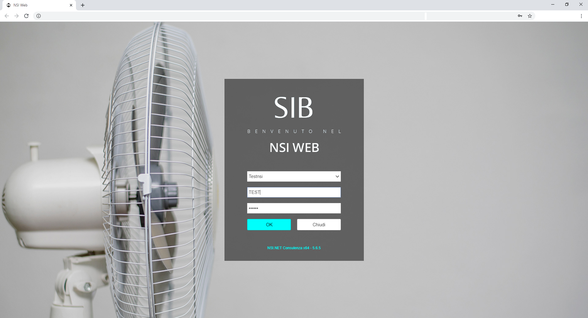 Wisej.NET login screen design example