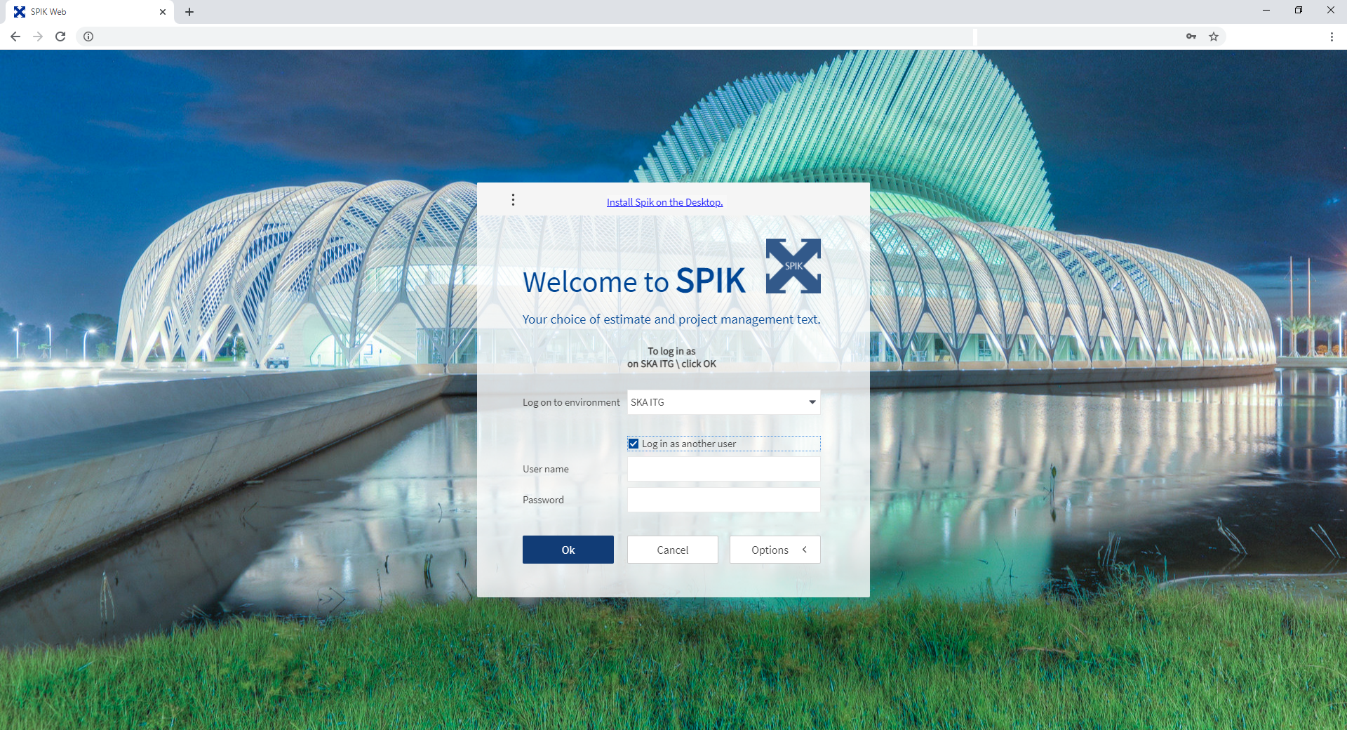 Wisej.NET login screen design example