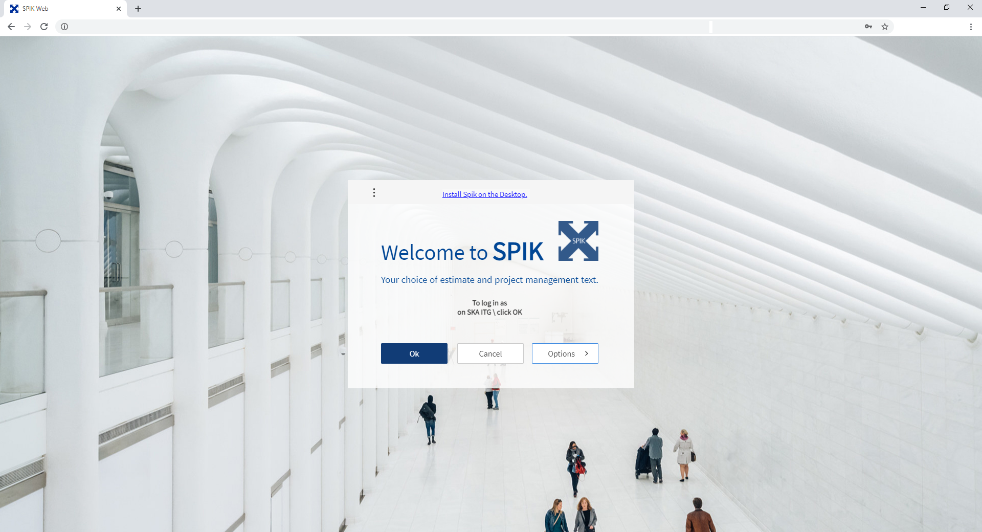 Wisej.NET login screen design example