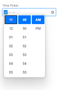 timepicker