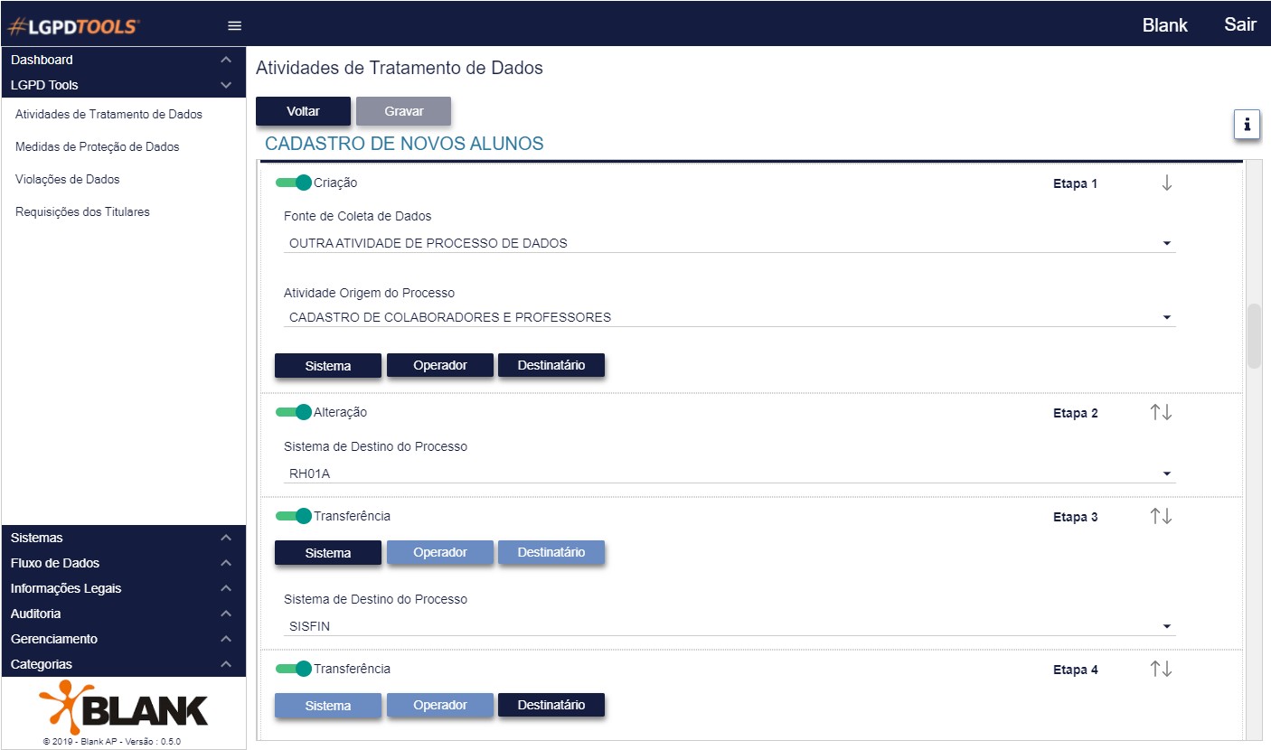 Blank Sistemas AssetTools dashboard