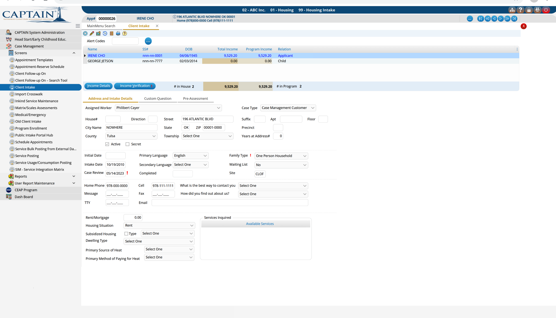 CAPtain case management application
