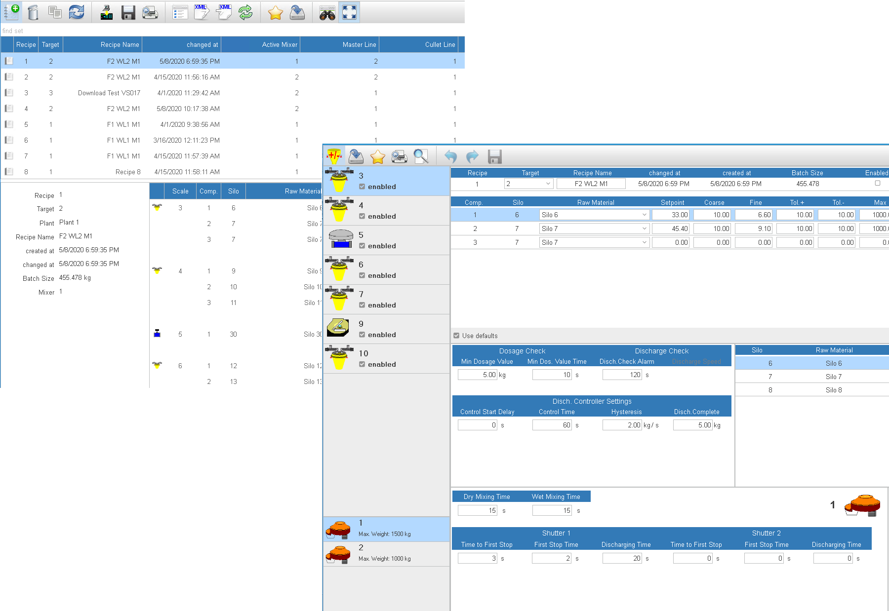 EME plant overview with SCADA integration