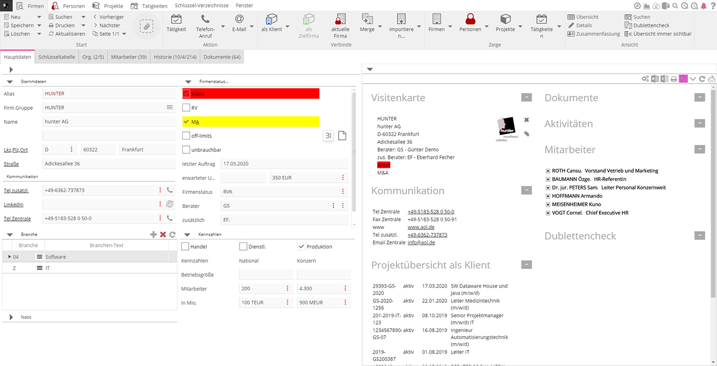 hunter responsive UI adapting to different devices