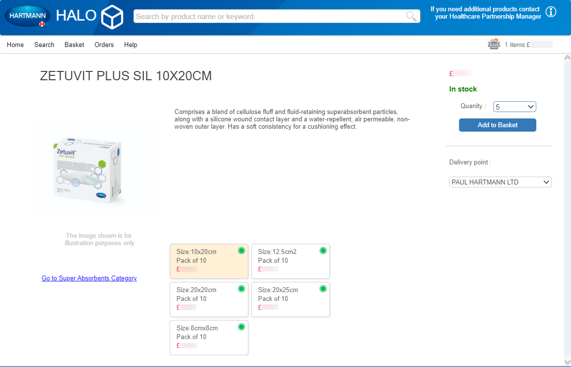HALO end-to-end fulfillment tracking screen