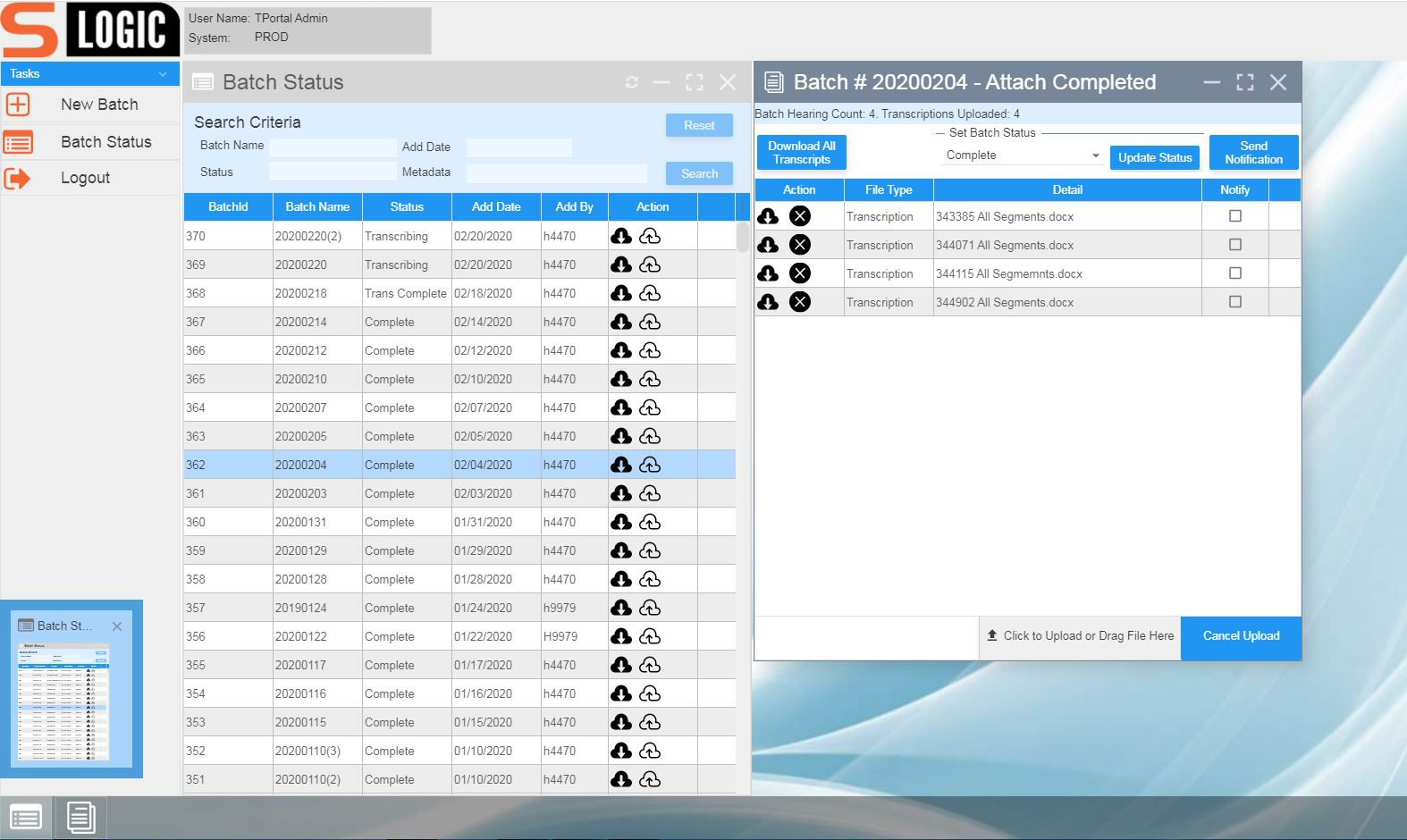 S-Logic themed application view
