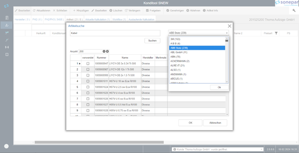 Sonepar approval workflow and notification view
