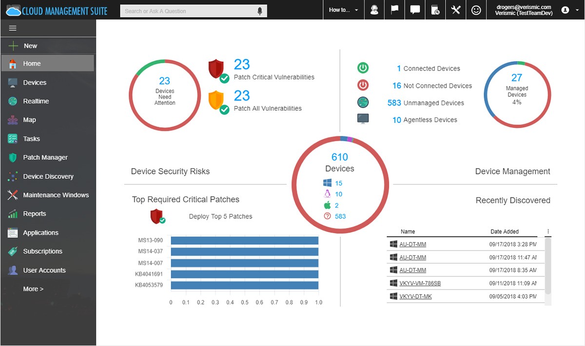 Syxsense Cloud Management Suite console rebuilt with Wisej.NET