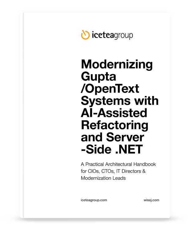Modernizing Gupta / OpenText Systems with AI-Assisted Refactoring and Server-Side .NET