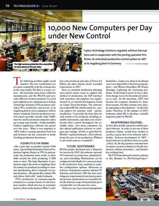 First page of “10,000 New Computers per Day”