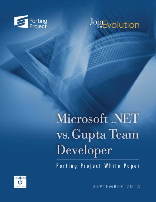 First page of “Microsoft .NET vs. Team Developer”